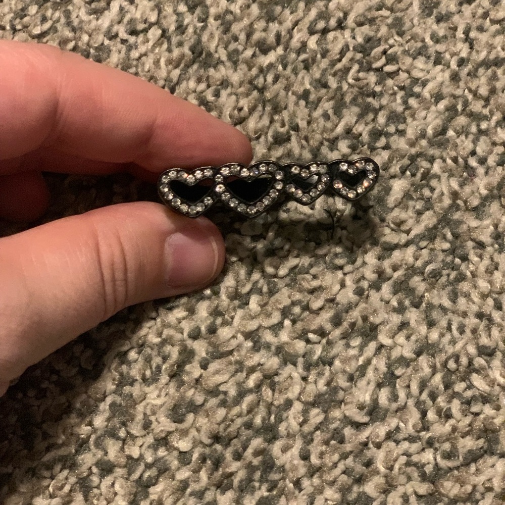 Double Ring Heart Ring - image 2